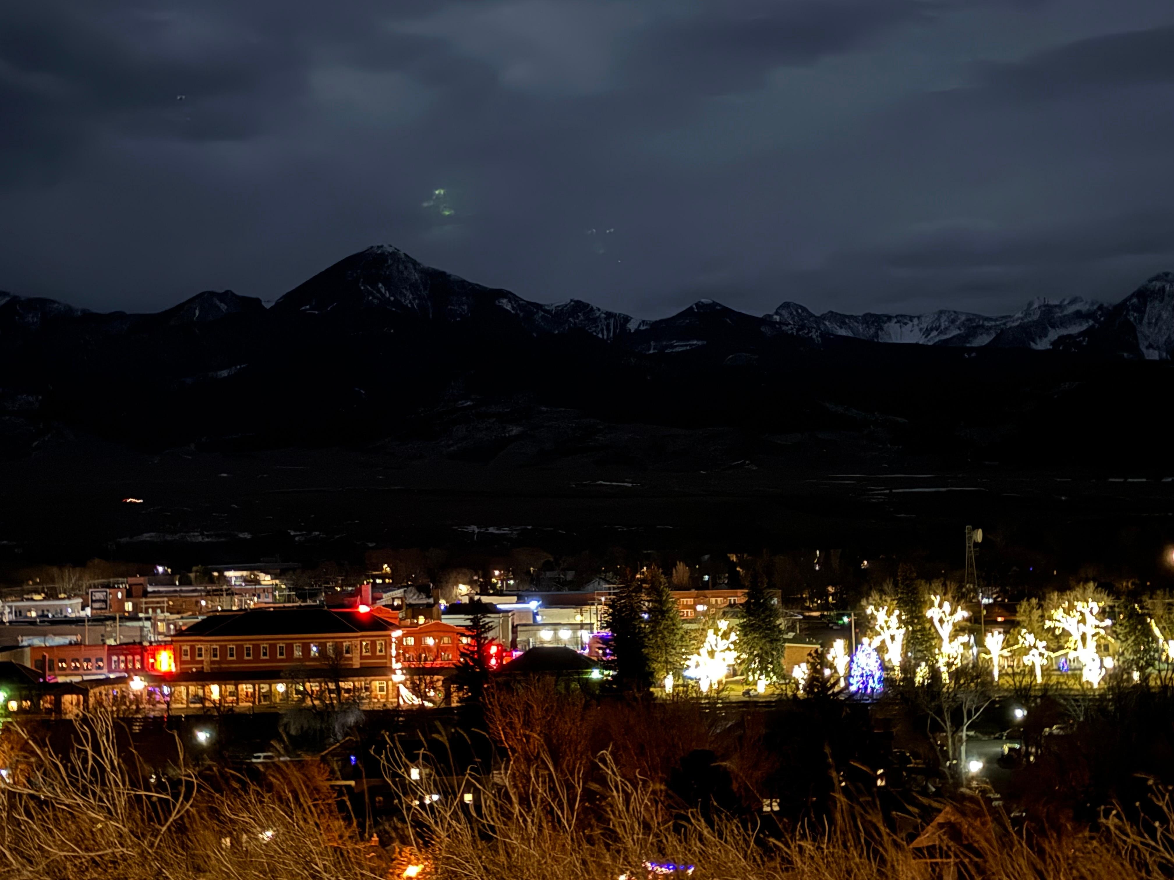 View of downtown from the living room 
