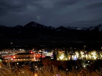 View of downtown from the living room