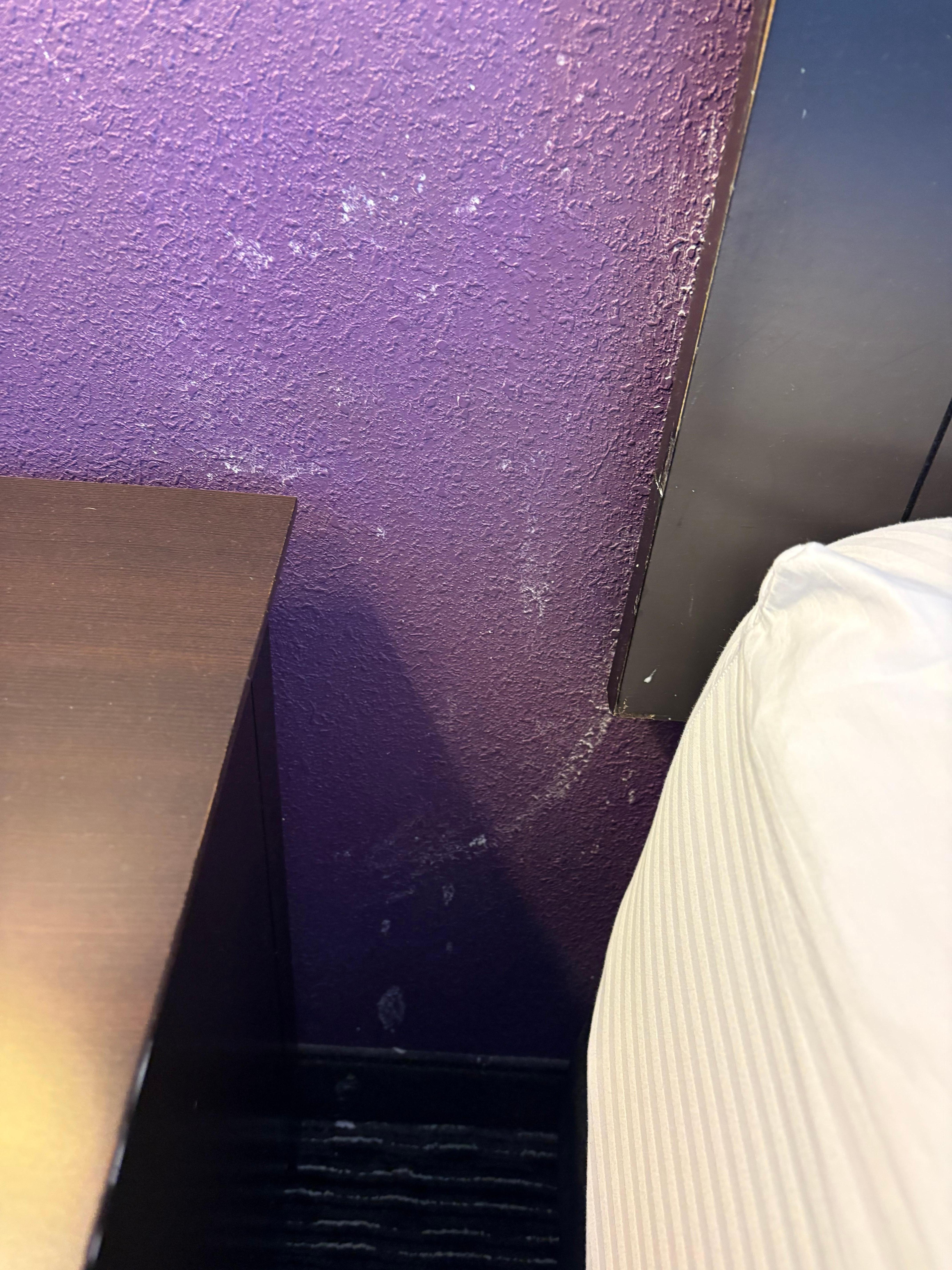 Semen all over the walls 