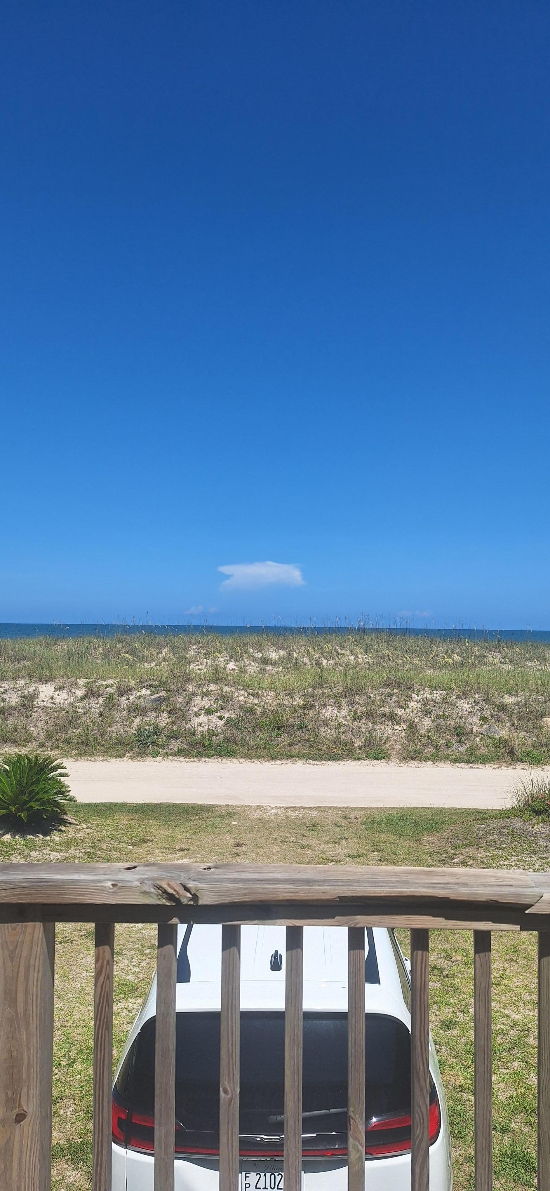 The view from the front deck!