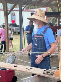 Making rope at Sorghum Festival