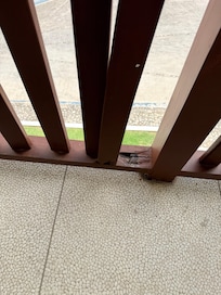 Construction next to pool.