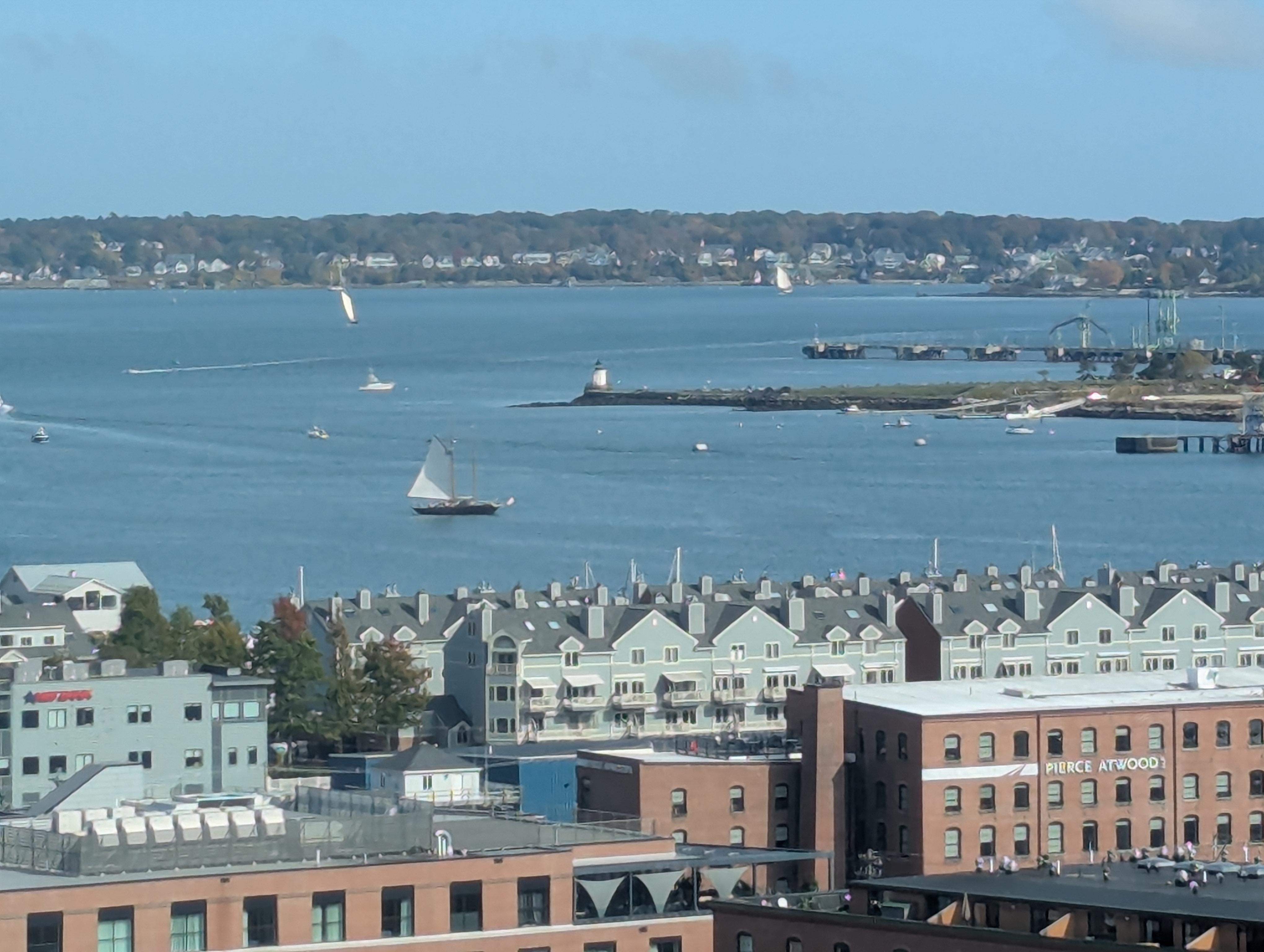 View of the harbor/Bug Light