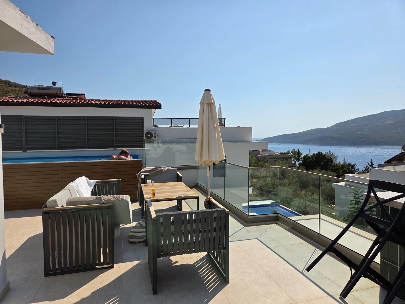 Rooftop pool and deck