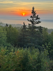 Sunrise views from deck
