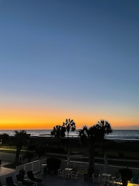 Taken from the balcony of an ocean front room