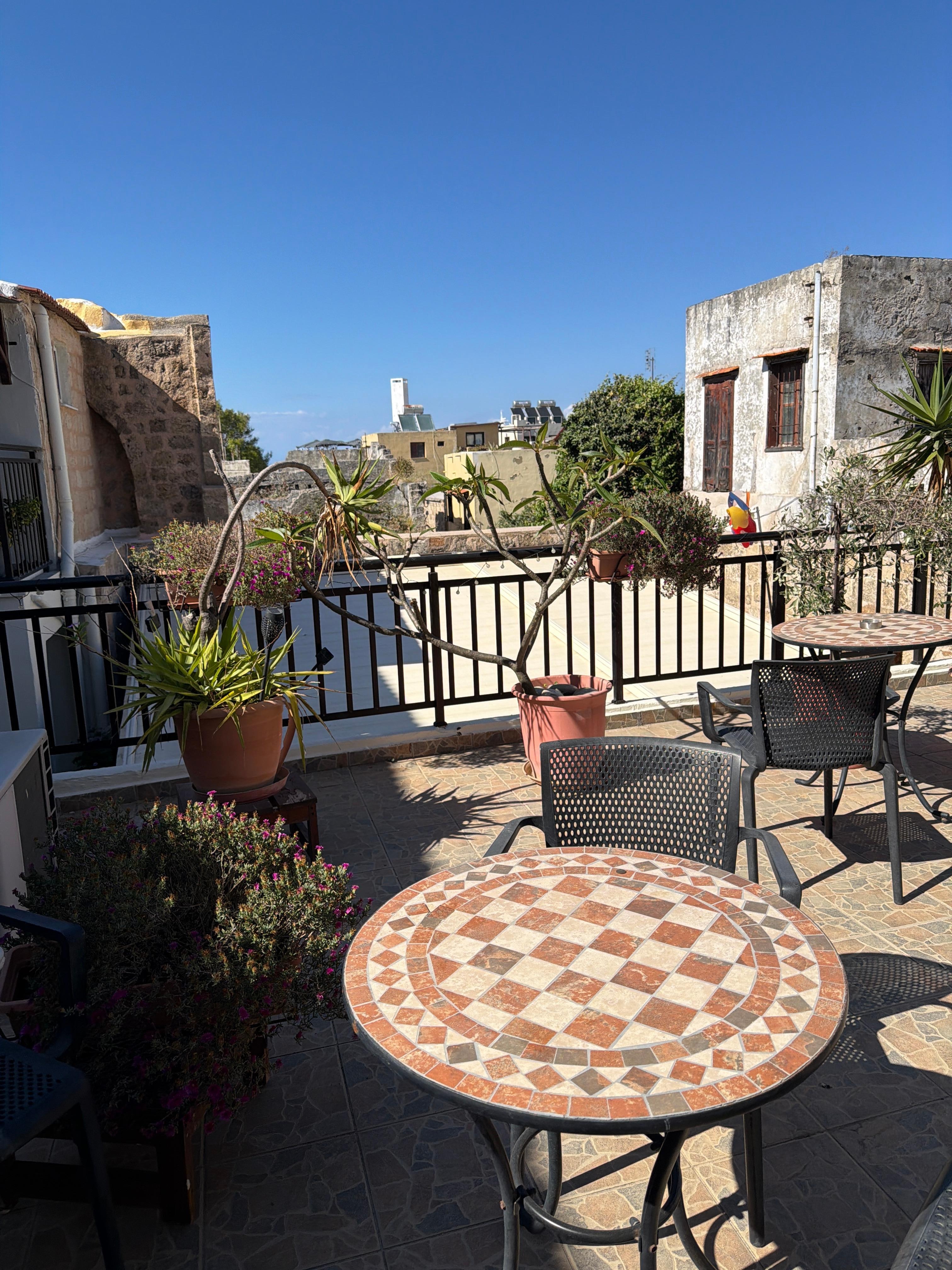 View from the rooftop patio