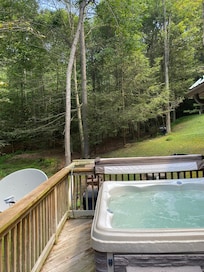 Beautiful, private views from the hot tub.
