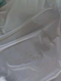 Photo taken at checkout while stripping bedding.