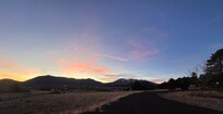 Sunset view from the front driveway