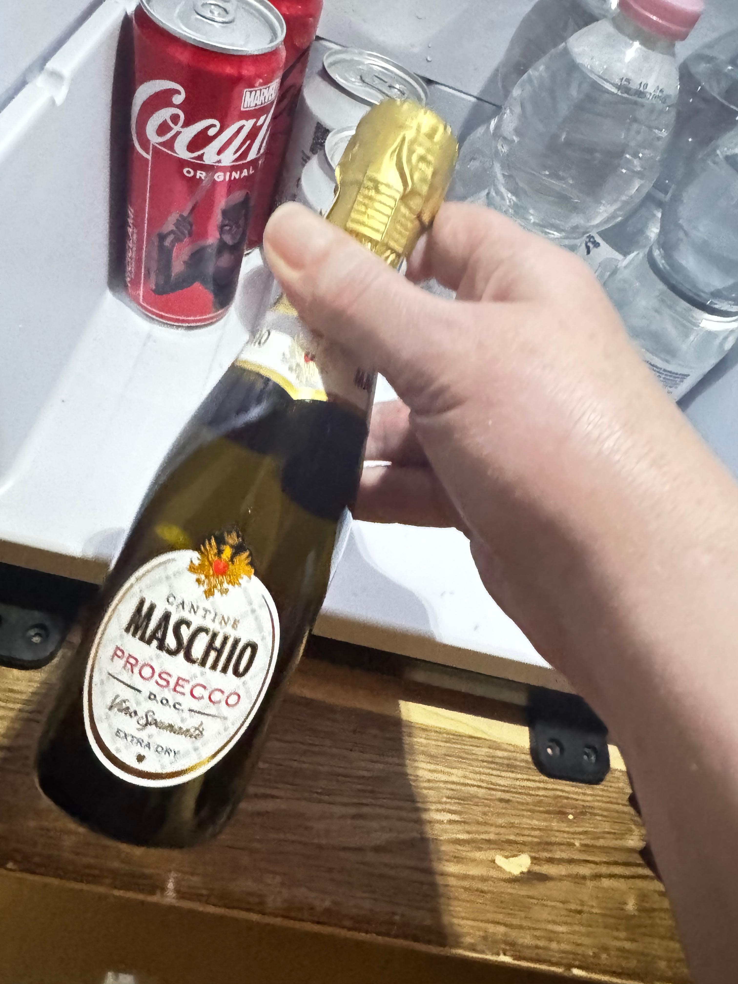 Prosecco in the fridge!