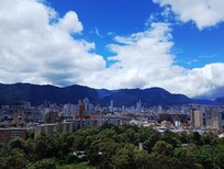 View of Bogotá from the room.