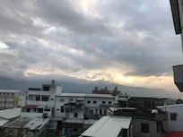 陽台上照的晨曦