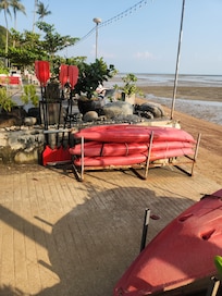 Kayaks are available at 200 THB an hour