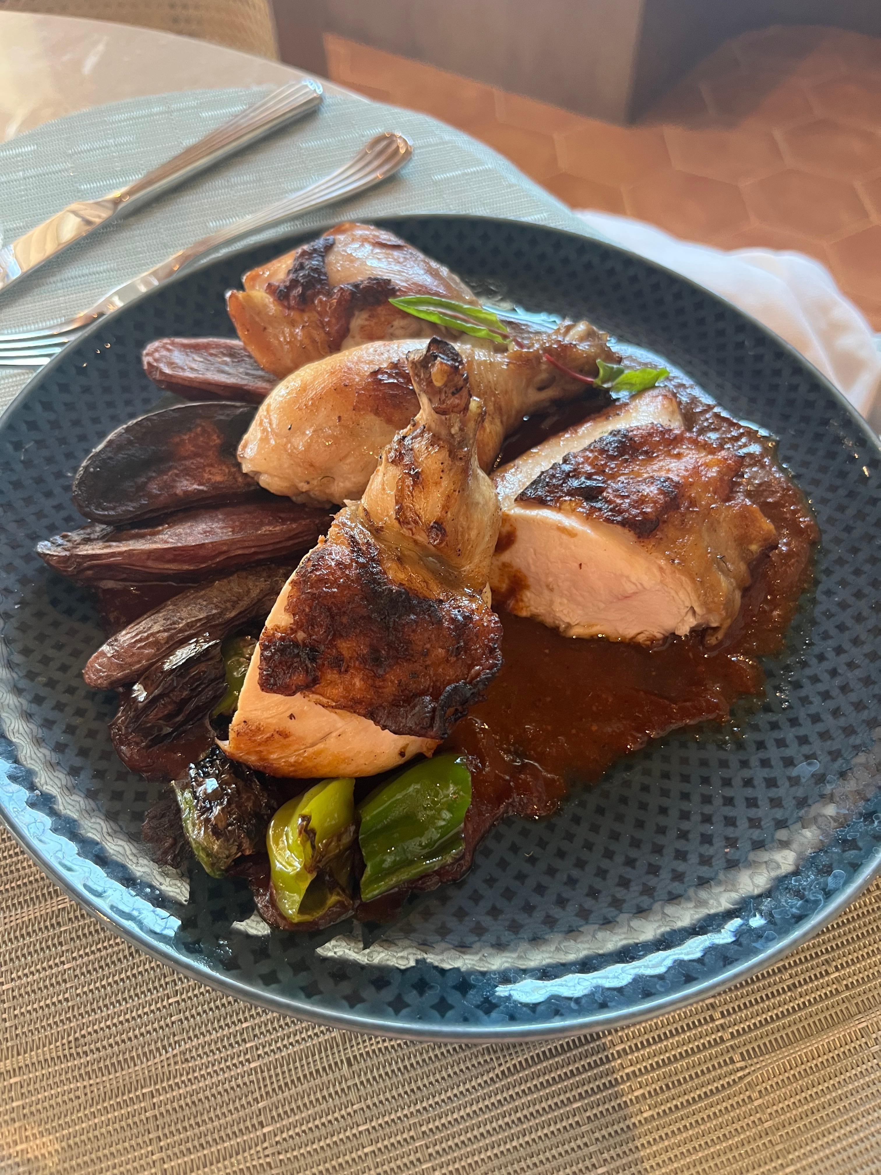 Chicken dish at Low Tide