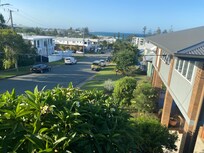 Shops and cafe at the bottom of the street
