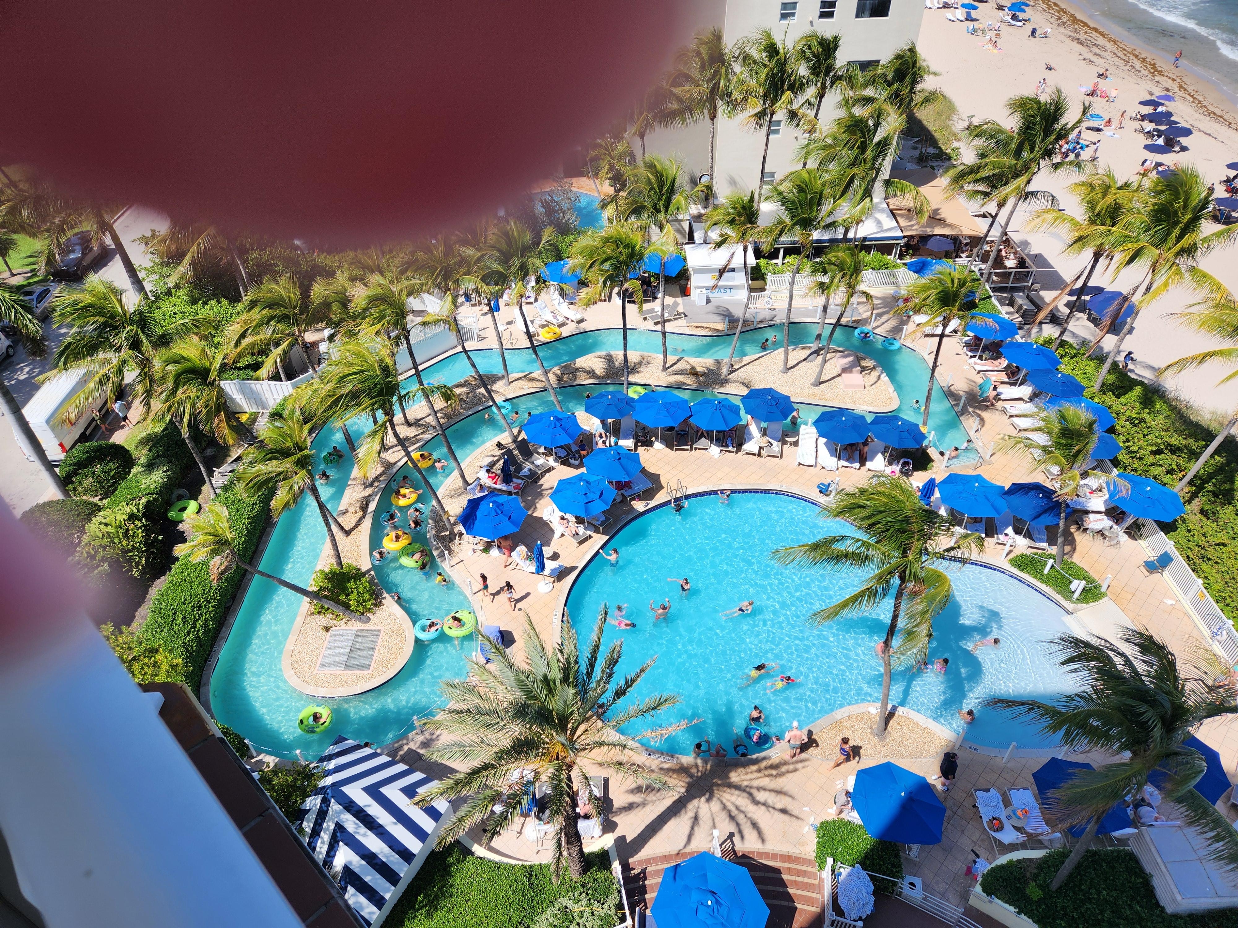 Pool and lazy river which kids loved