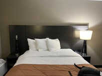 Missing lamp shade and bulb on left