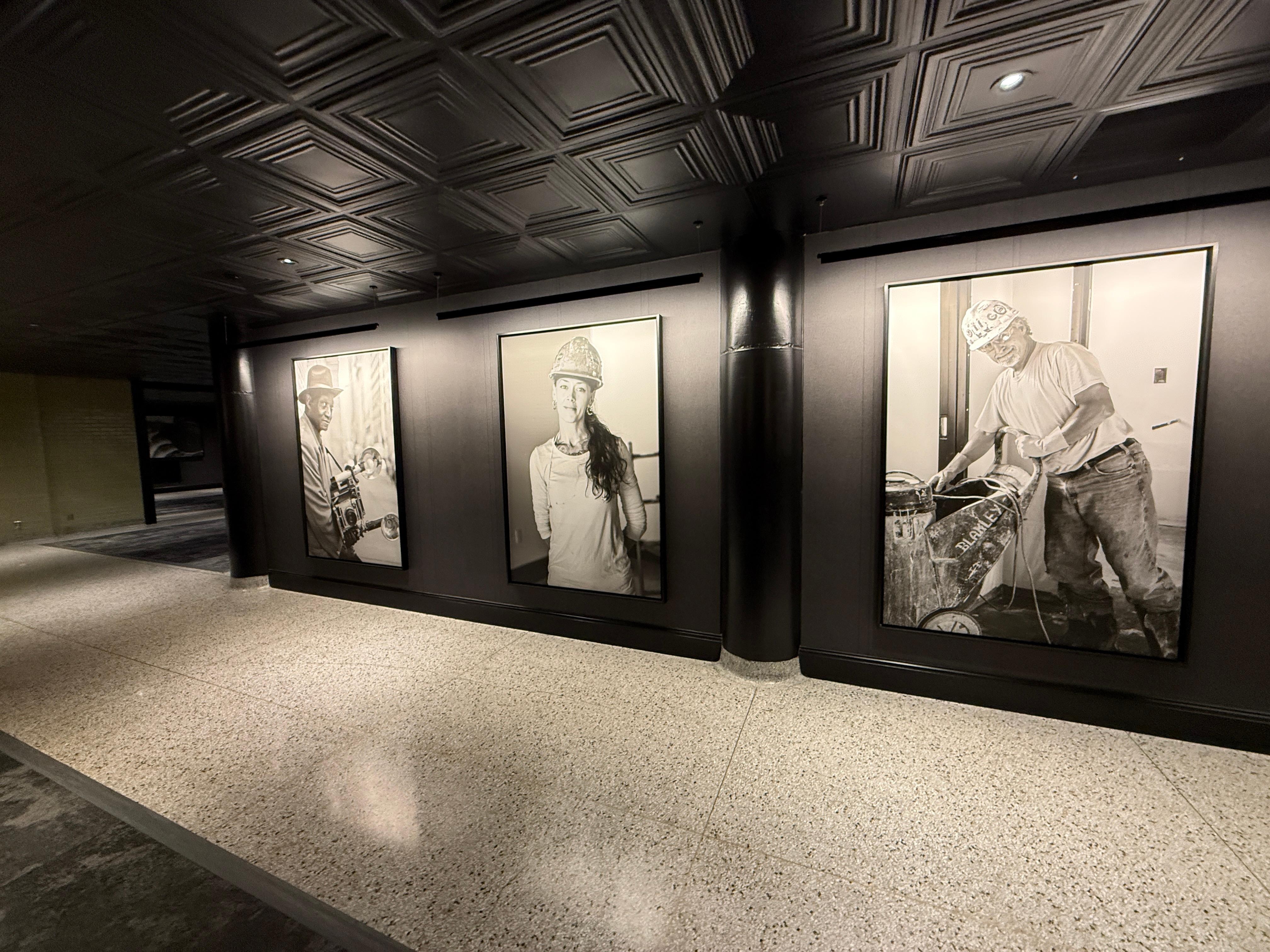 Wall art in the main halls