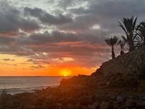 Sunset in Taurito beach