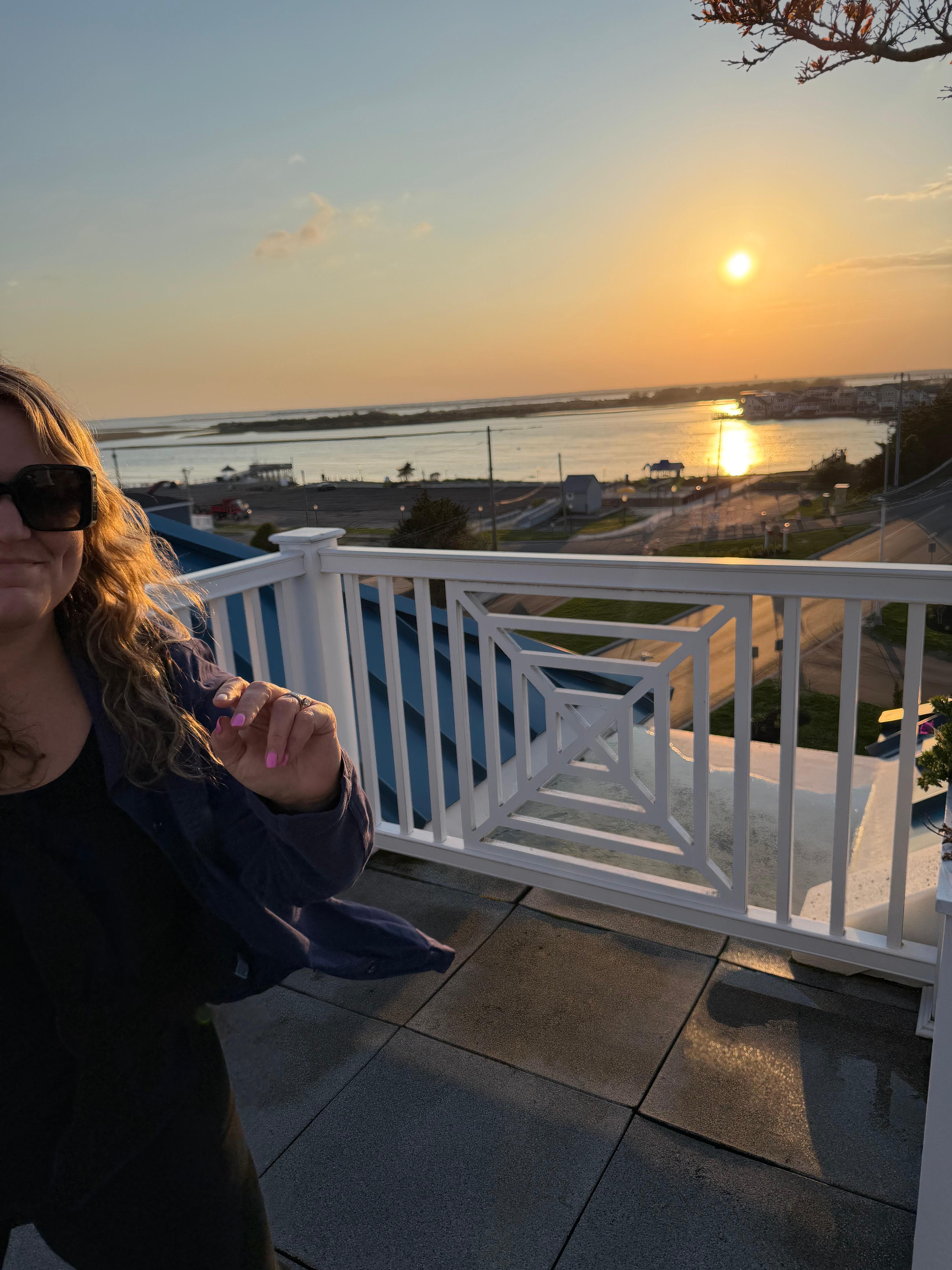 The perfect rooftop sunset