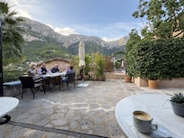 Hotel courtyard