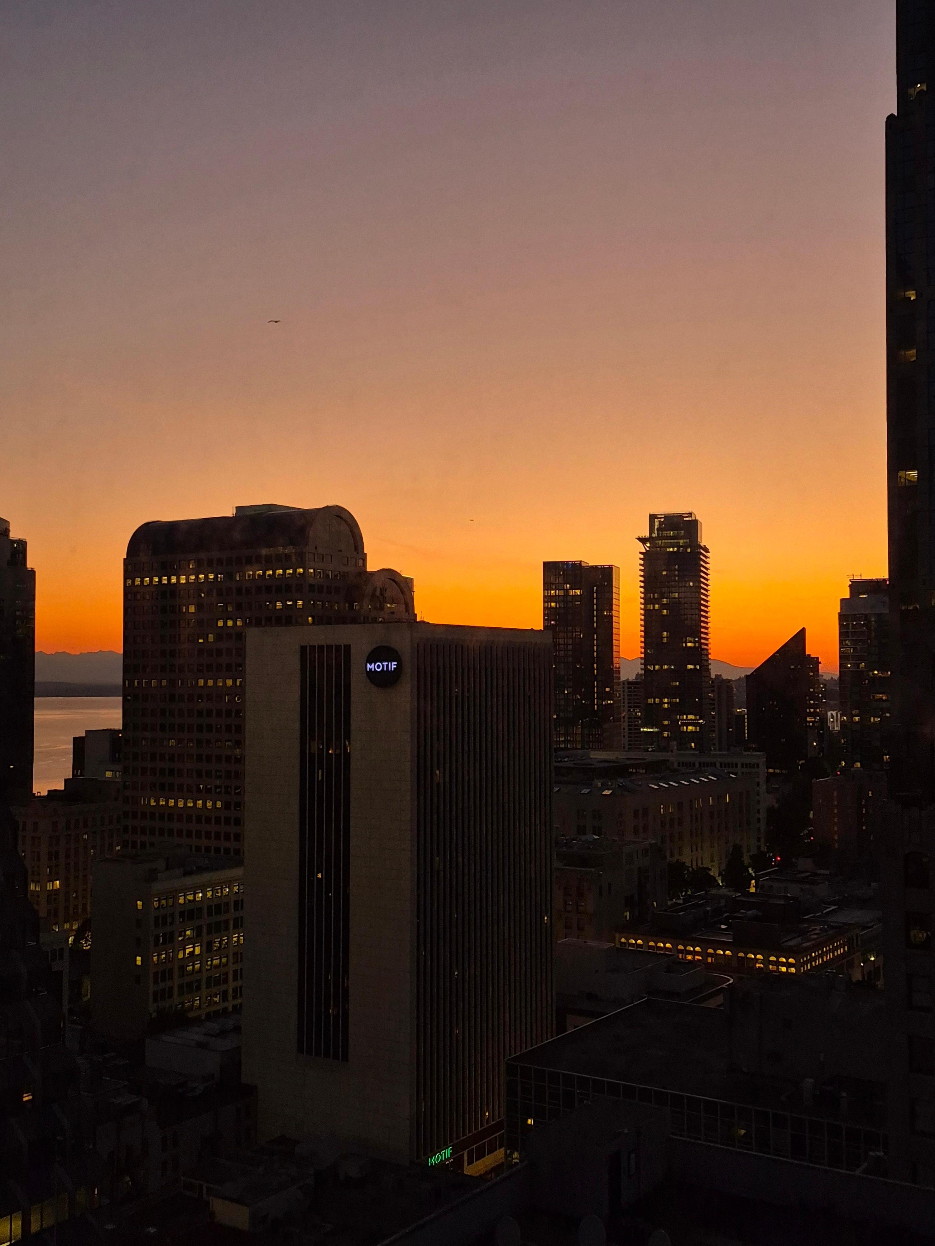 Amazing sunset view from our room