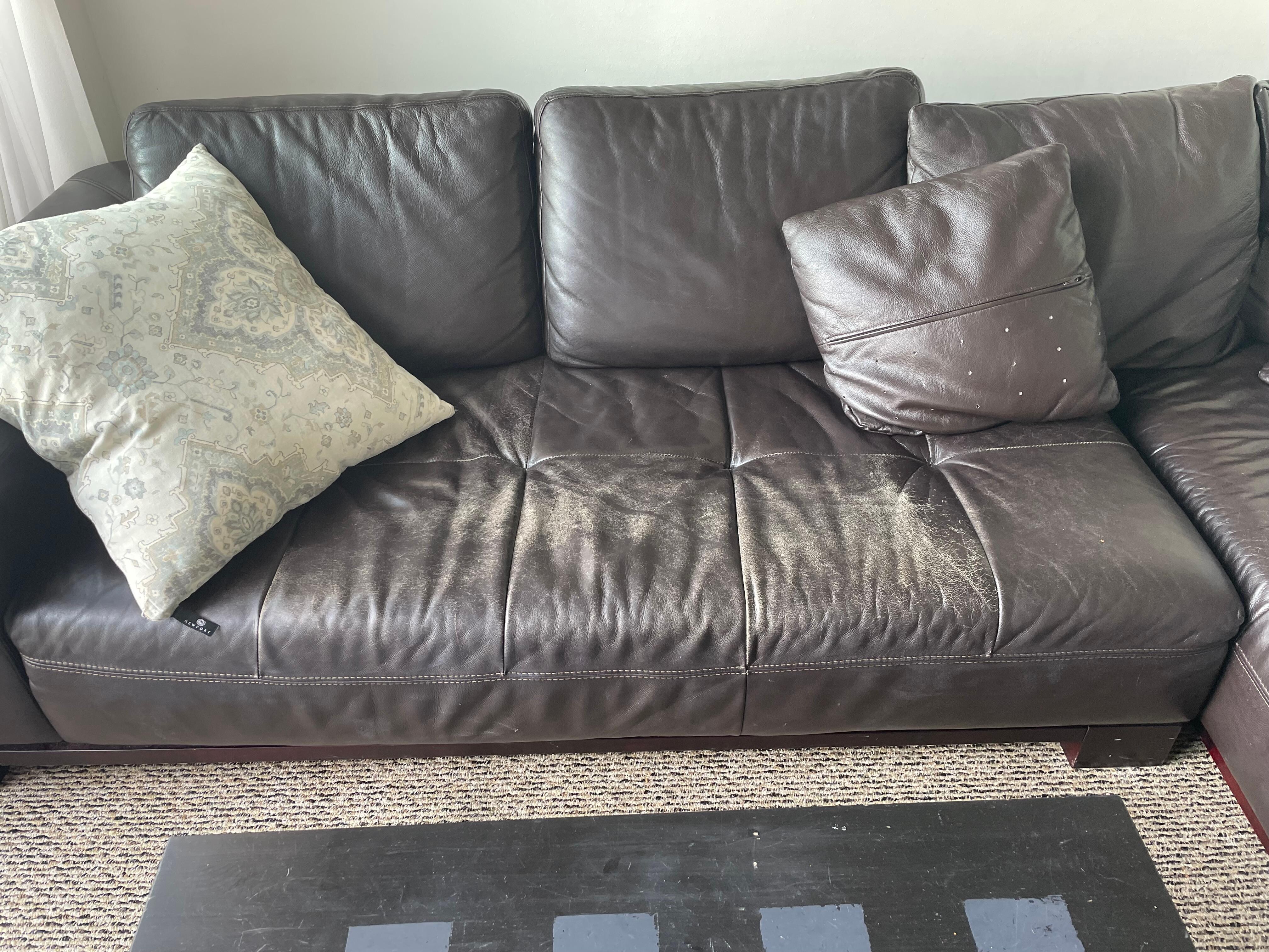 Worn out sofa