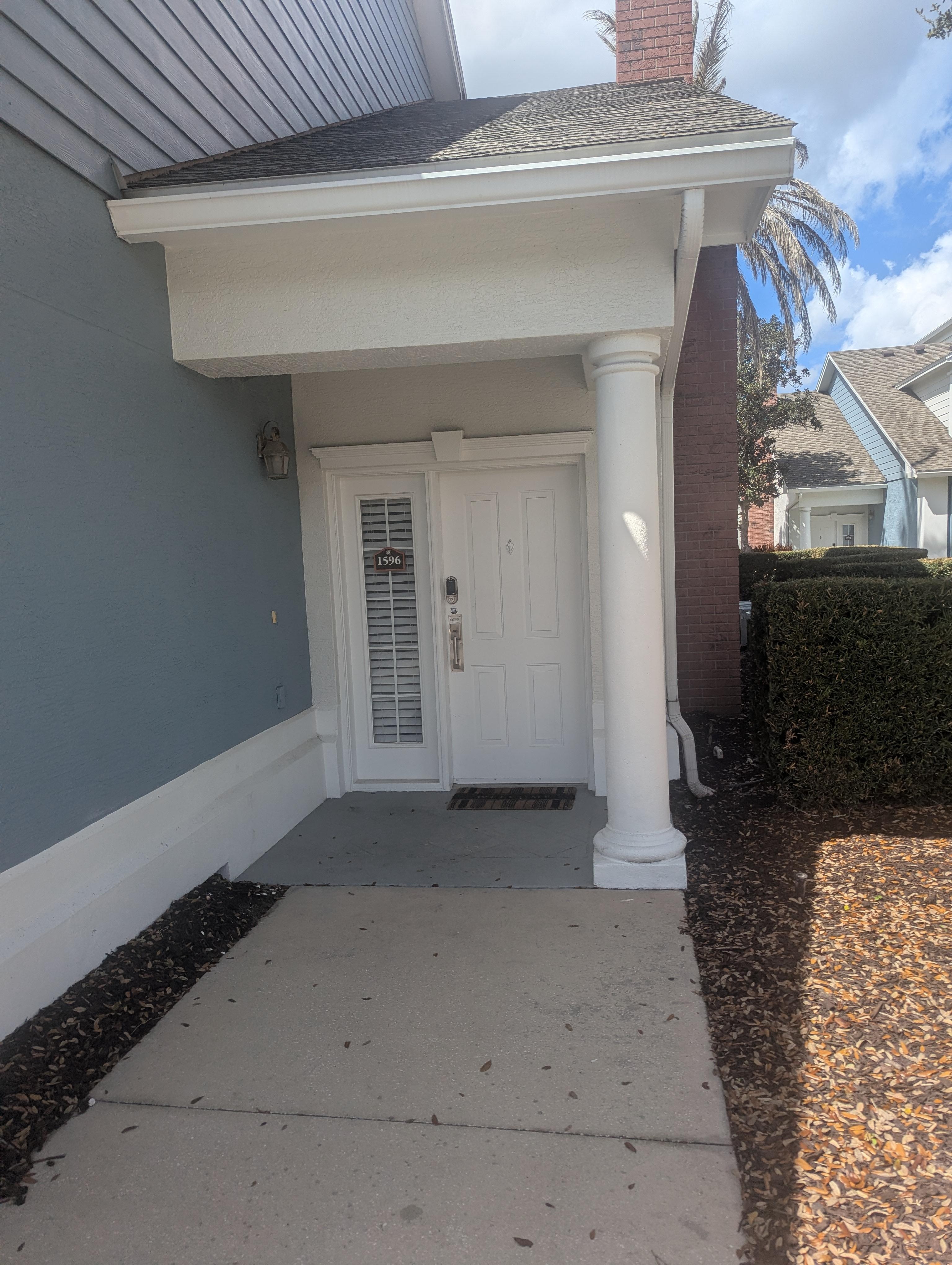 Front door, 2 story condo no one above you.