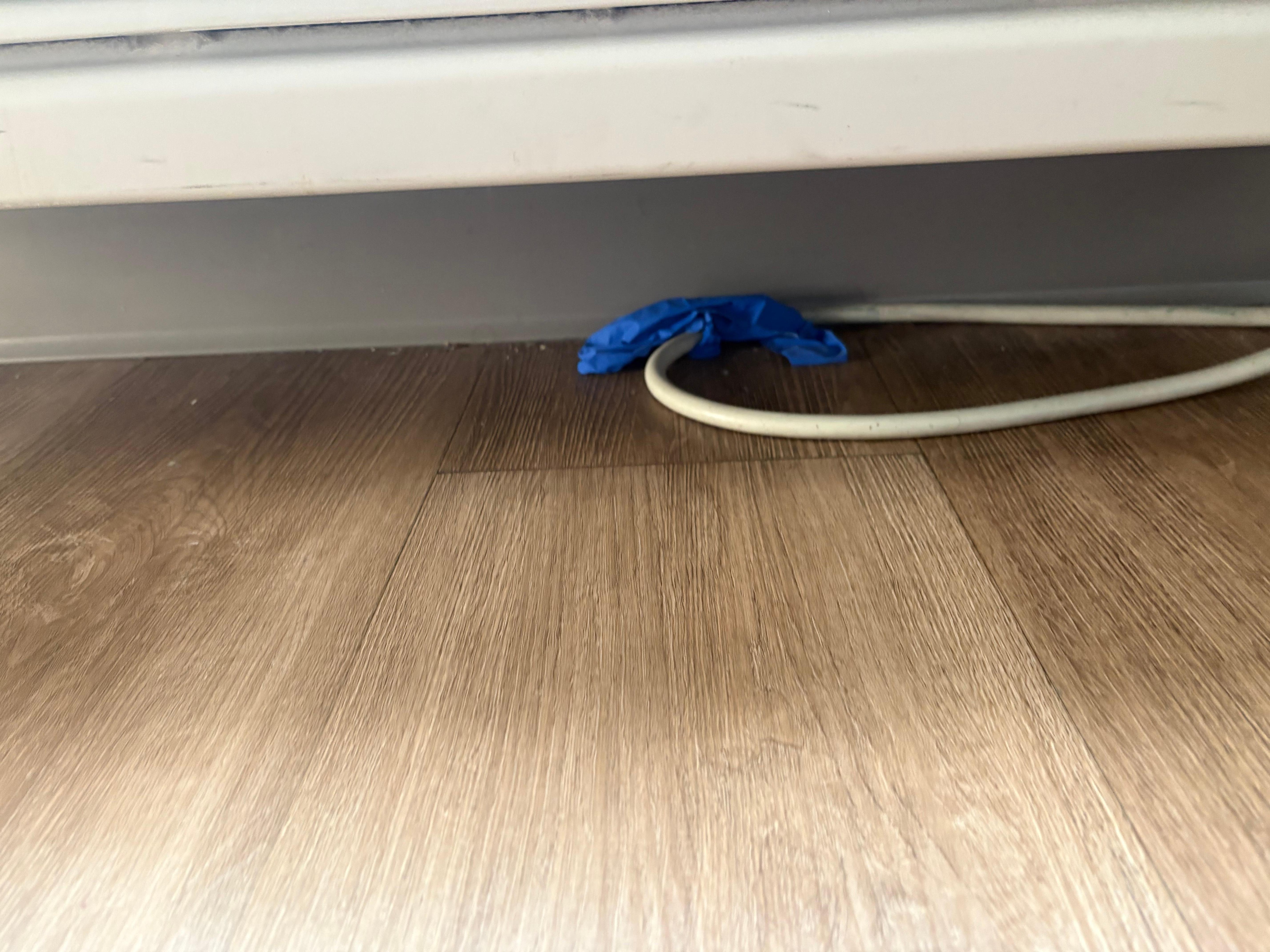 Glove under radiator