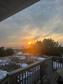 Sunrise from the back.