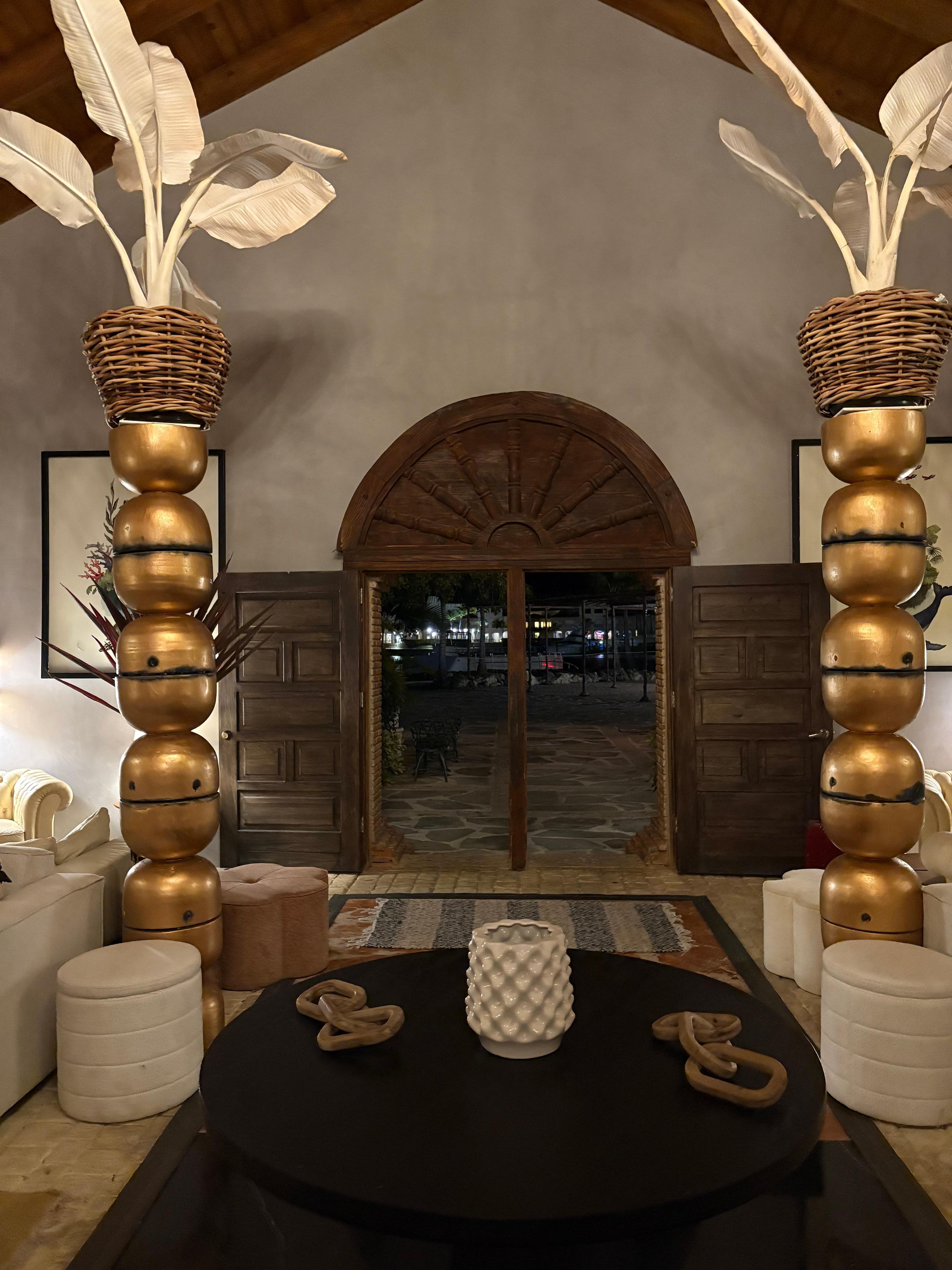 Foyer exit to marina