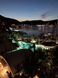 View from room at night