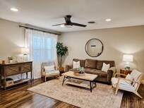 Beautiful and comfortable living area to relax in after a long day.