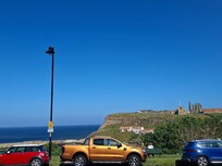 View from hotel front.