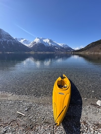 Kajakk følger med hytten