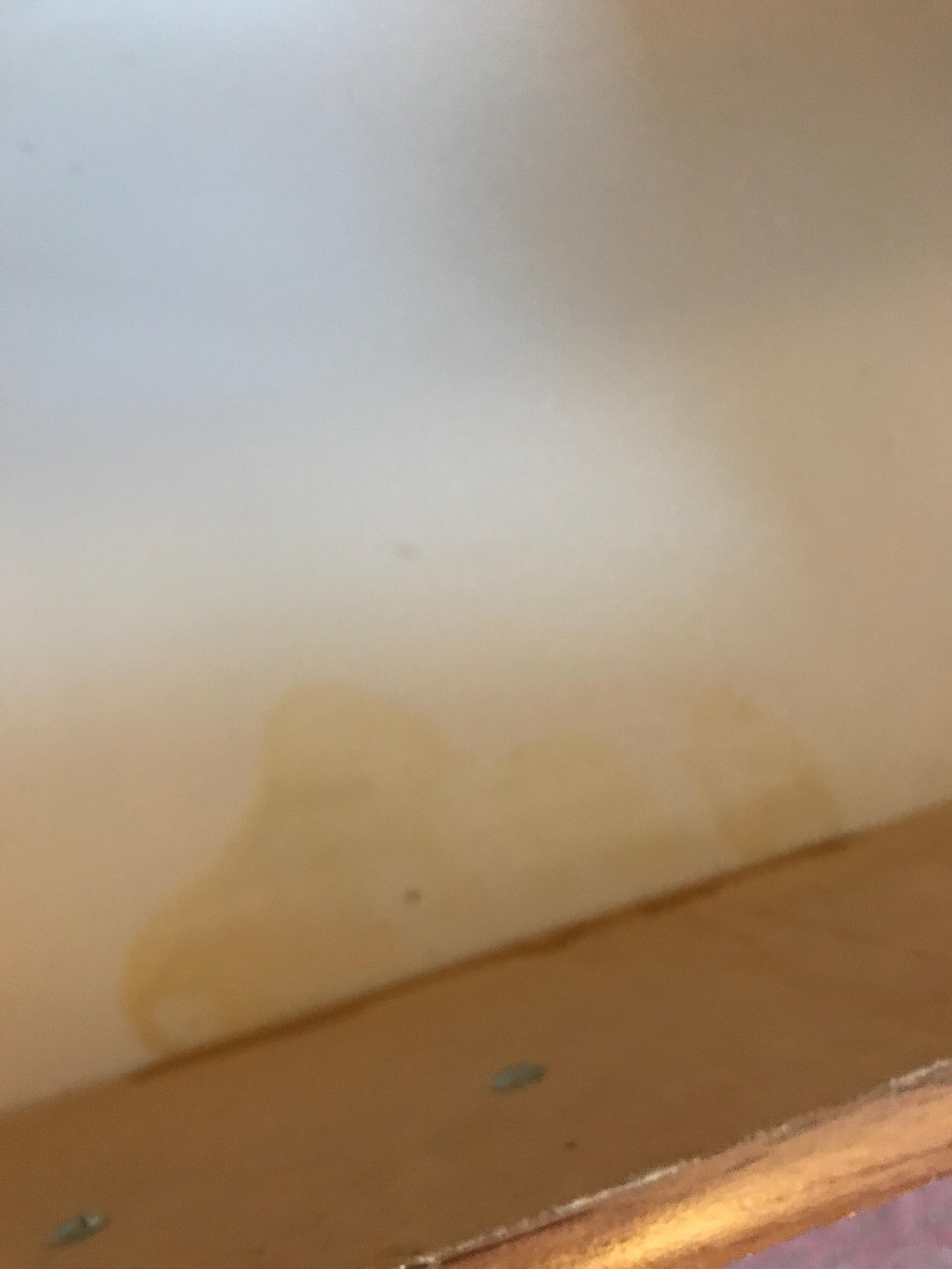 Sticky residue in nightstand