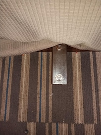 I really hit my shin on this thing because I didn't know it was sticking out from under the covers on the bed