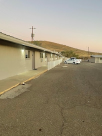 Outside view, calm area