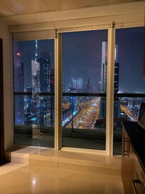 Udsigten fra køkkenet.