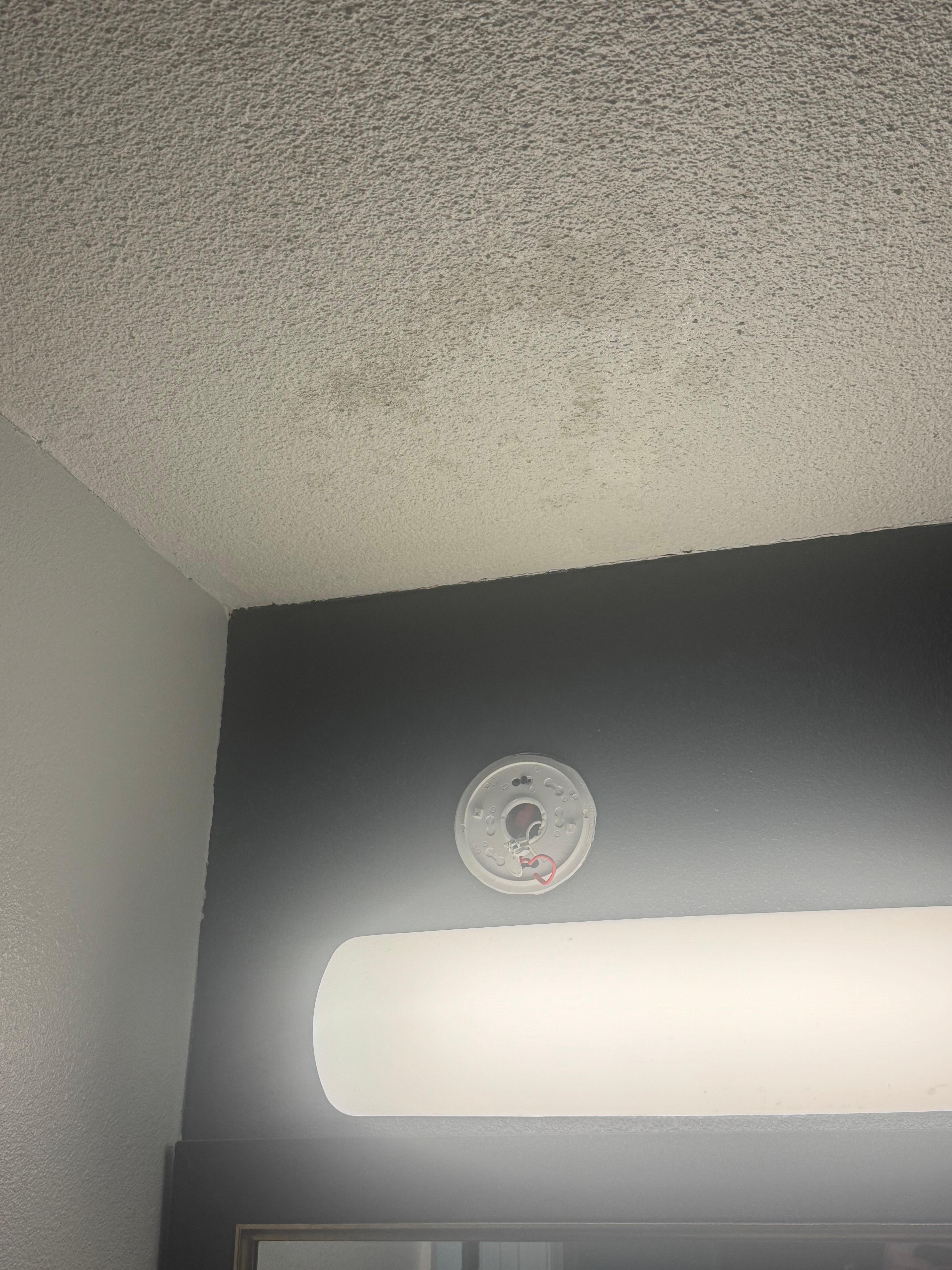 Missing smoke alarm
