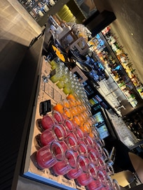 This is only one part of the breakfast. Fresh shots of fruits and vegetables, yes please!