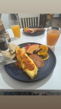The delicious breakfast