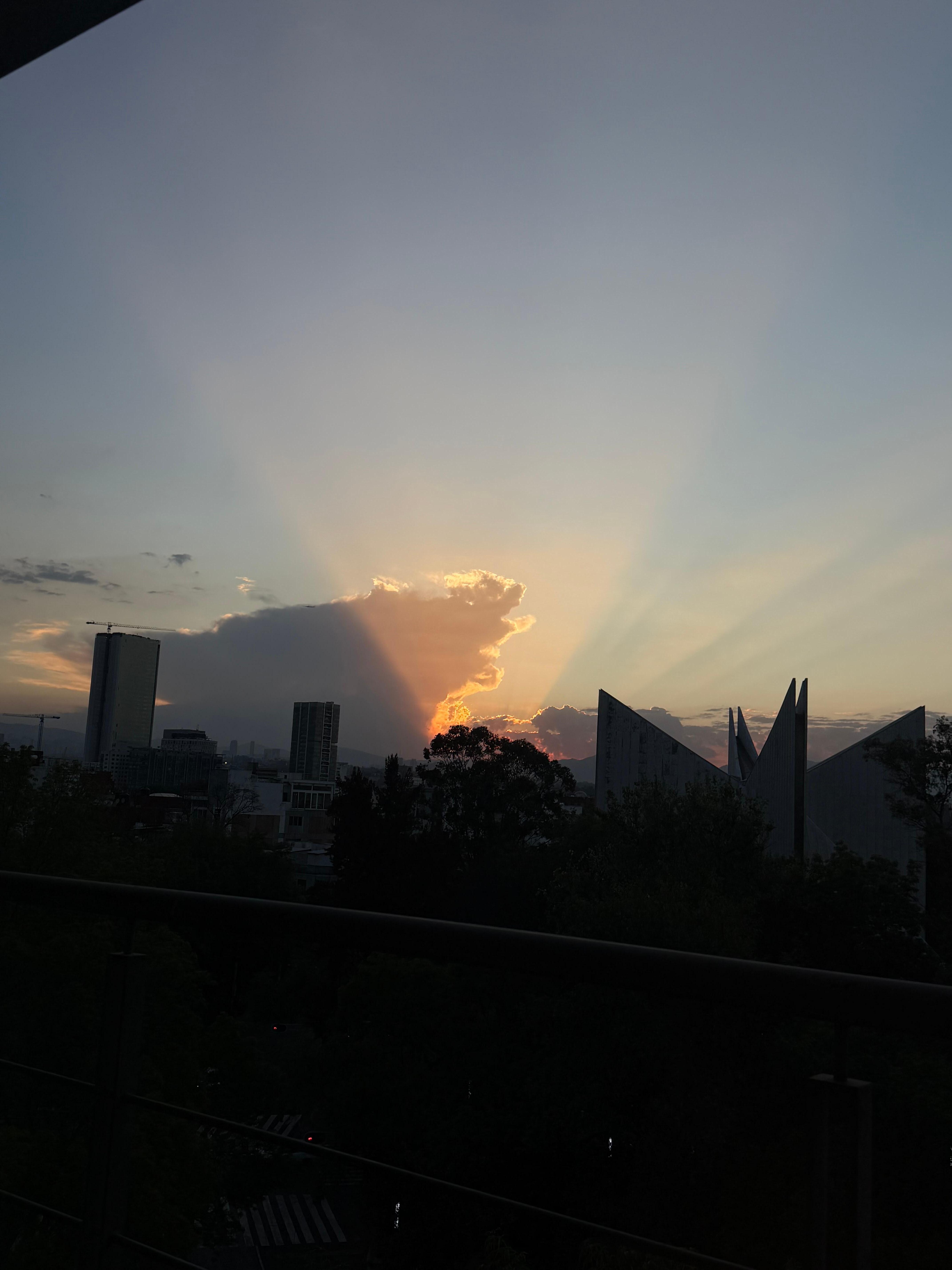 Sunset from the patio