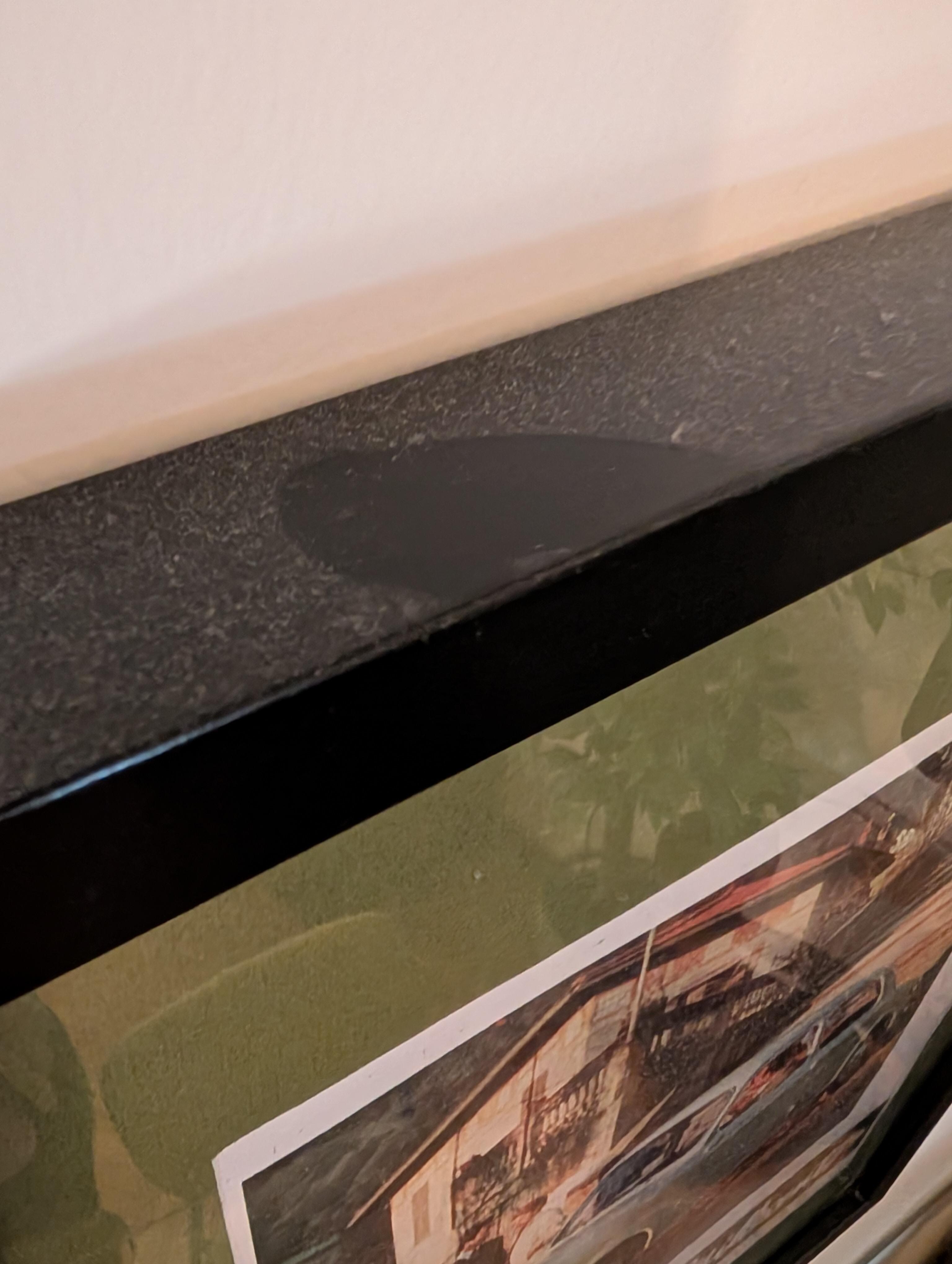 There was heavy dust on everything.