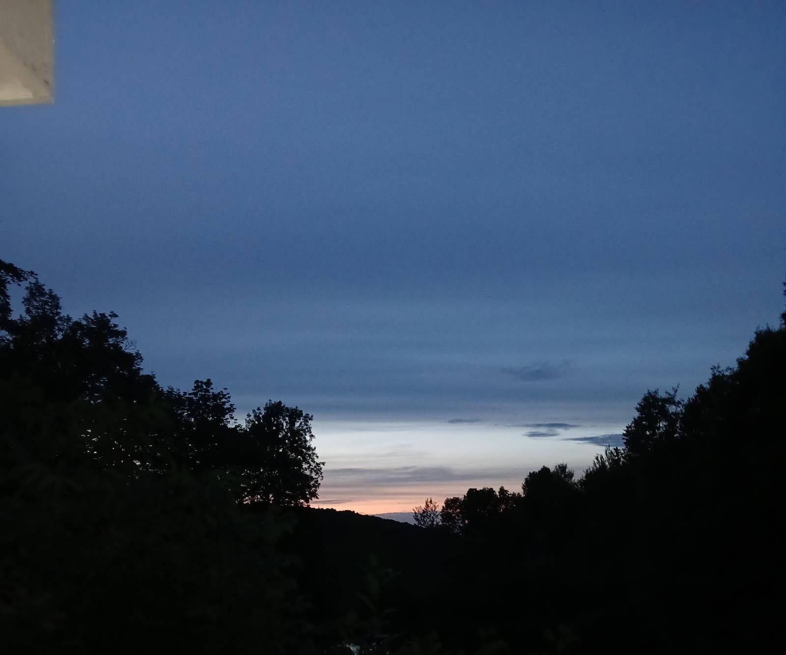 Sunset from the back porch.