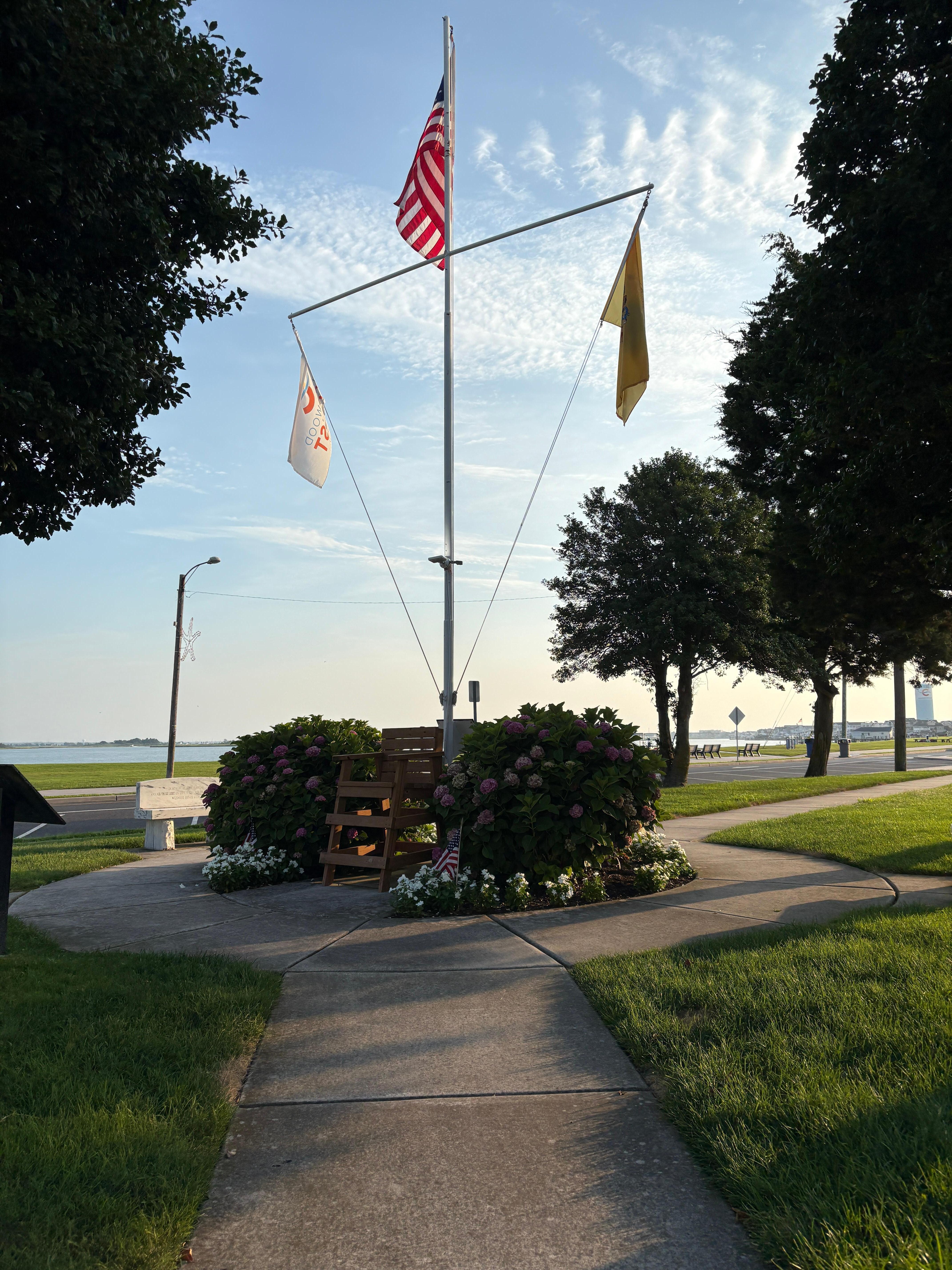 Half block to Sunset Lake