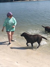 Taking a break off the boat