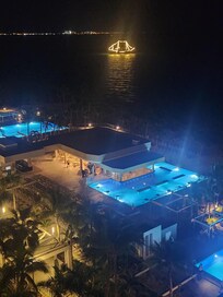 Night time view from the balcony