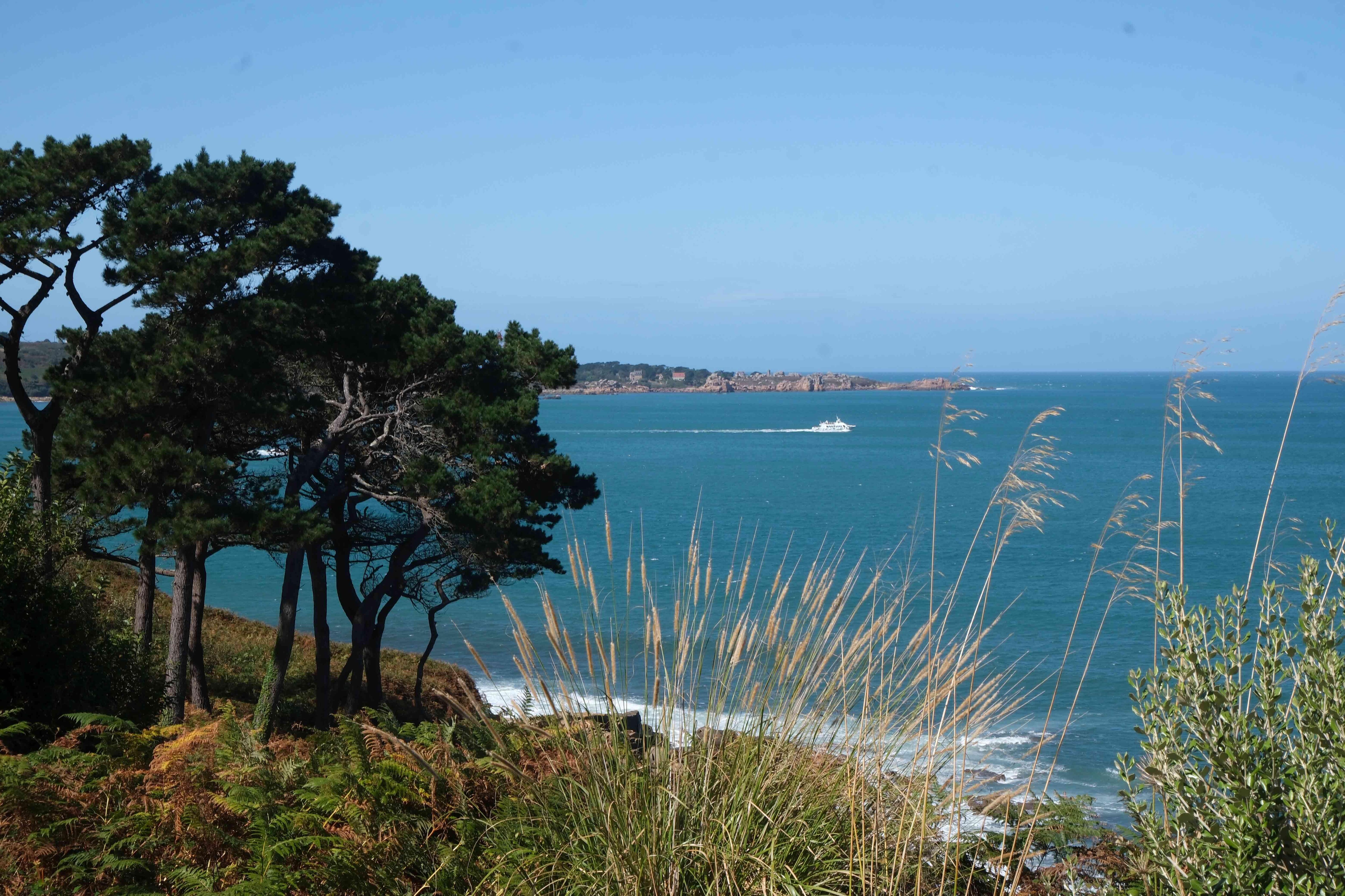 Schöne Ausicht von der Straße her